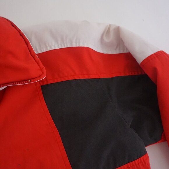 Vintage '80S Club International Red White Puffer Ski Jacket Size Medium - Picture 9 of 14